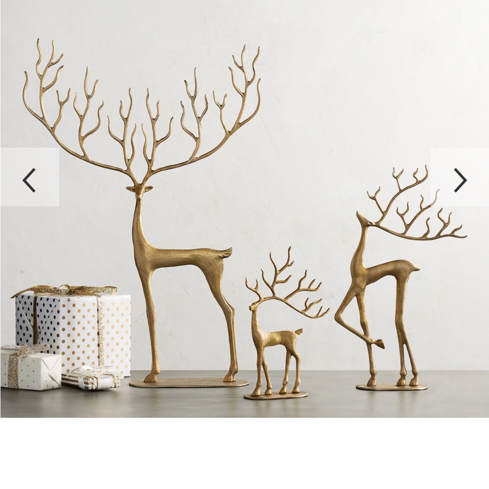 Pottery Barn Brass Reindeer (sold out)